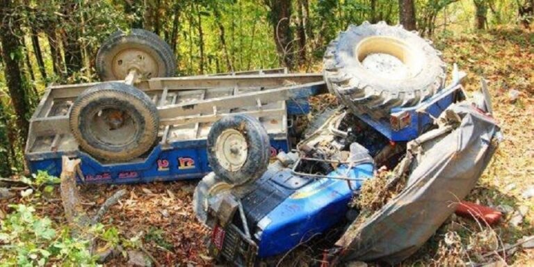 ट्याक्टर दुर्घटनामा चालकको मृत्यु