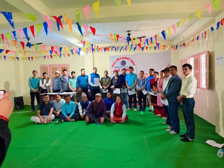 नेपाल राष्ट्रिय कर्मचारी संगठन सानीभेरीको अध्यक्षमा गणेश खड्का चयन