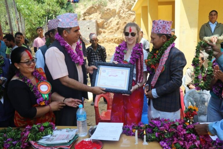 सरस्वती माध्यमिक विद्यालय डाँडाअर्माको विद्यालय भवनको उद्घाटन तथा हस्तान्तरण
