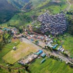 रुकुम पुर्बको पुथा उत्तरगंगा गाउँपालिकाको केन्द्र तकसेराको दृश्य